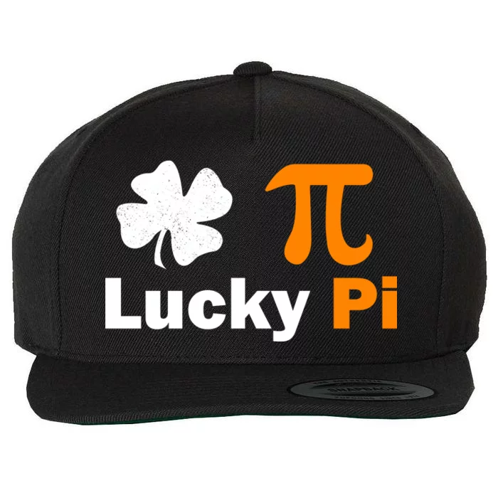 Lucky Pi St. Patrick's Day Clover Wool Snapback Cap