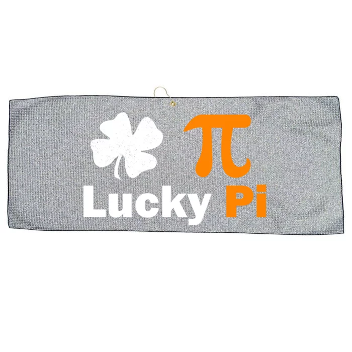 Lucky Pi St. Patrick's Day Clover Large Microfiber Waffle Golf Towel