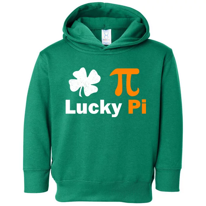 Lucky Pi St. Patrick's Day Clover Toddler Hoodie