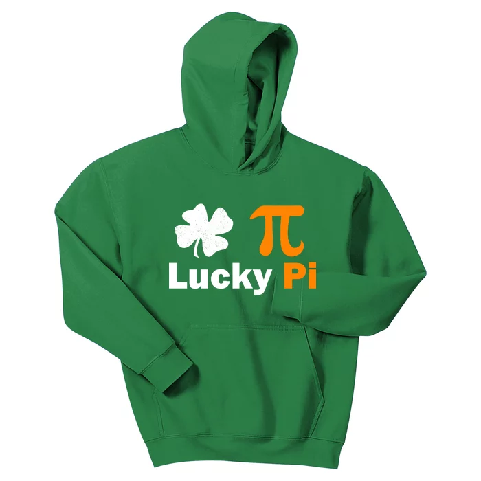 Lucky Pi St. Patrick's Day Clover Kids Hoodie