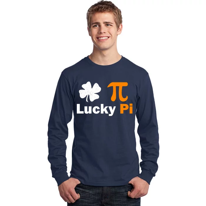 Lucky Pi St. Patrick's Day Clover Tall Long Sleeve T-Shirt