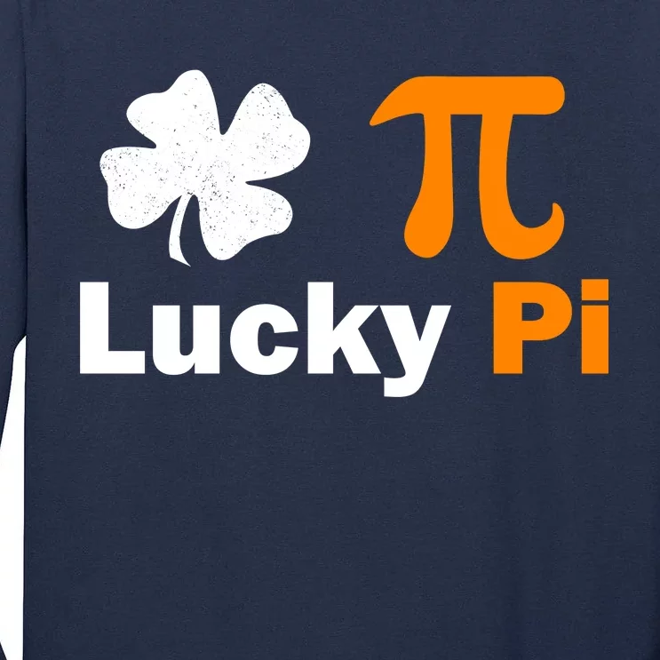 Lucky Pi St. Patrick's Day Clover Tall Long Sleeve T-Shirt