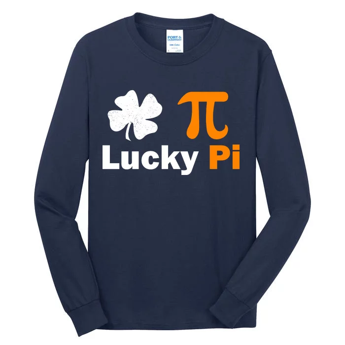 Lucky Pi St. Patrick's Day Clover Tall Long Sleeve T-Shirt