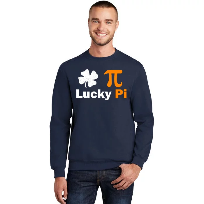 Lucky Pi St. Patrick's Day Clover Tall Sweatshirt