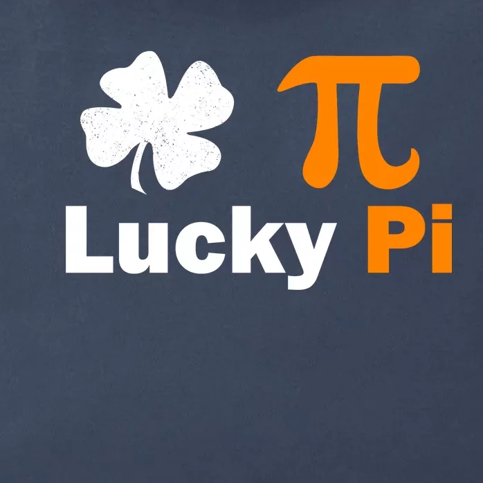 Lucky Pi St. Patrick's Day Clover Zip Tote Bag