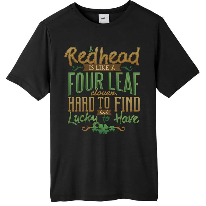 Lucky Redhead Four Leaf Clover ChromaSoft Performance T-Shirt