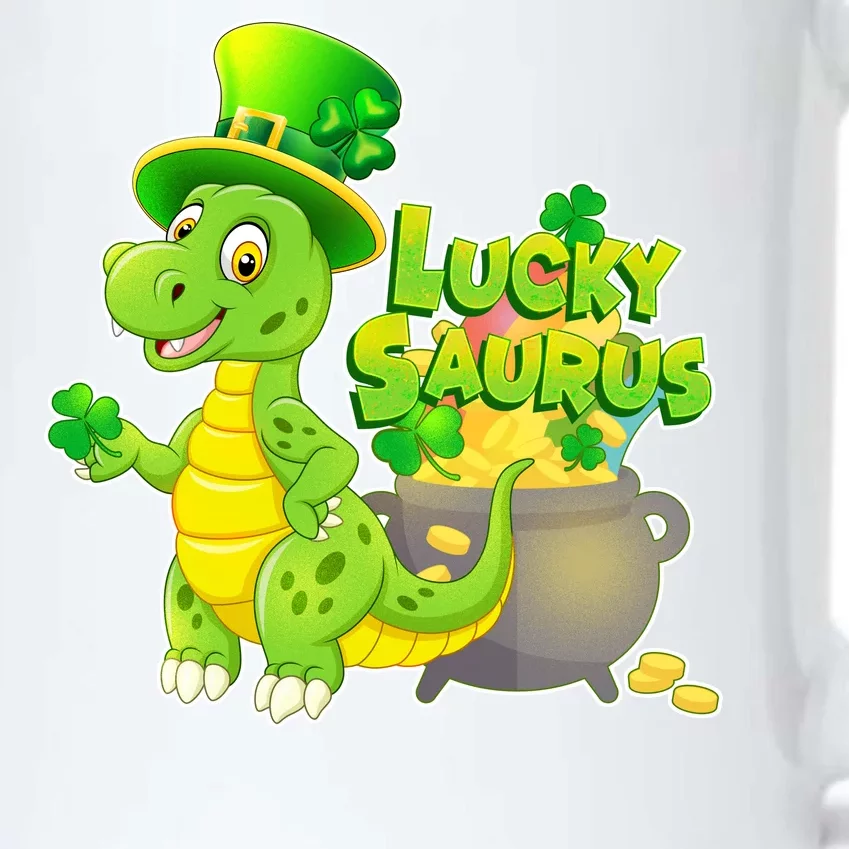 Lucky-Saurus St Patrick's Day Black Color Changing Mug