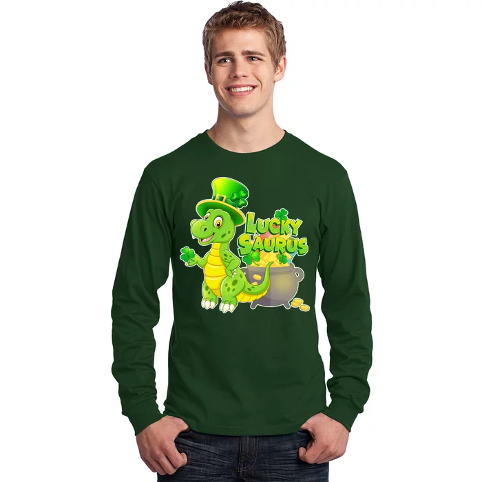 Lucky-Saurus St Patrick's Day Long Sleeve Shirt