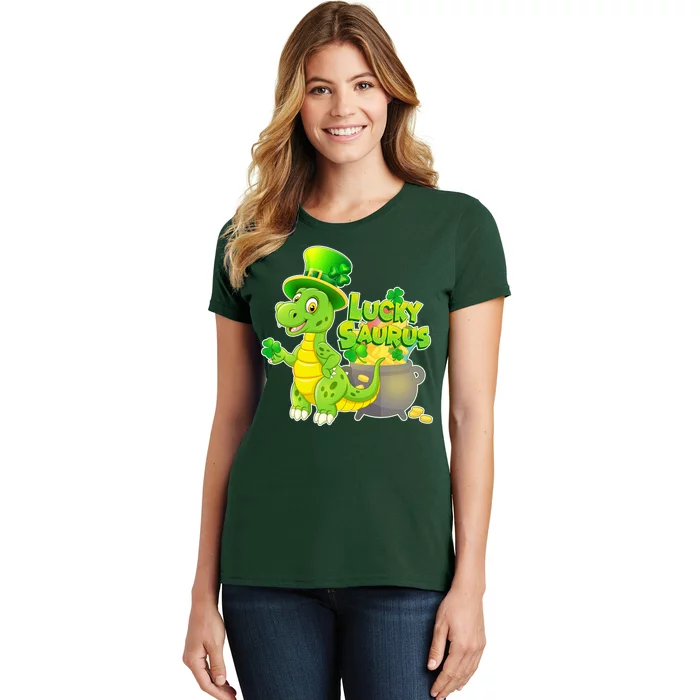 Lucky-Saurus St Patrick's Day Women's T-Shirt