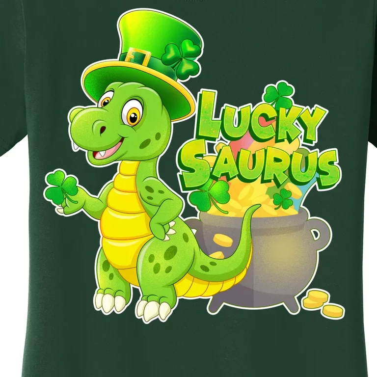 Lucky-Saurus St Patrick's Day Women's T-Shirt