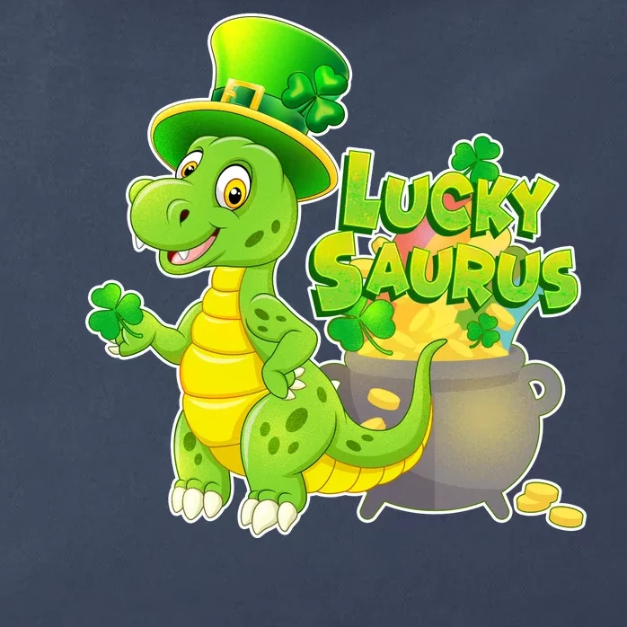 Lucky-Saurus St Patrick's Day Zip Tote Bag