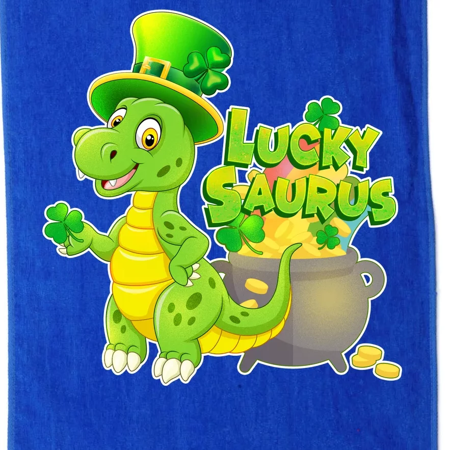 Lucky-Saurus St Patrick's Day Platinum Collection Golf Towel