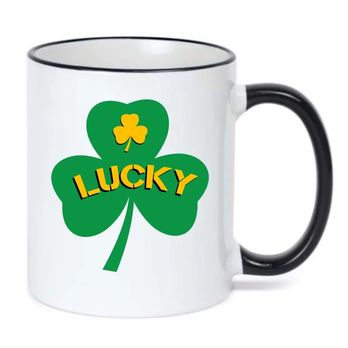 Lucky Shamrock St.Patrick's Day Black Color Changing Mug