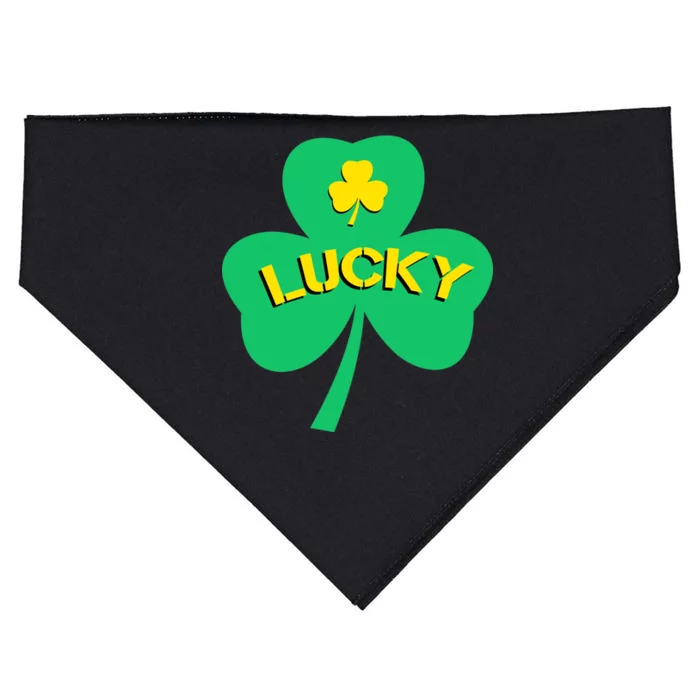 Lucky Shamrock St.Patrick's Day USA-Made Doggie Bandana