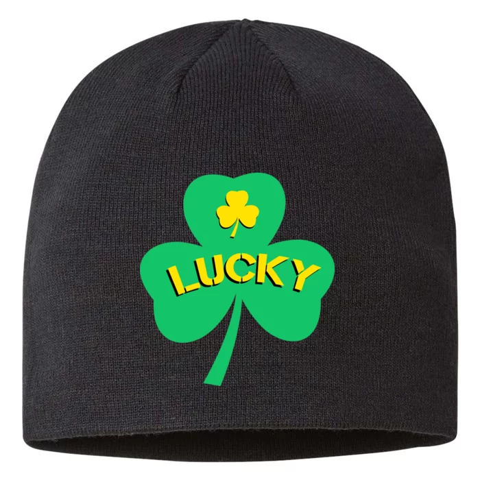 Lucky Shamrock St.Patrick's Day 8 1/2in Sustainable Knit Beanie