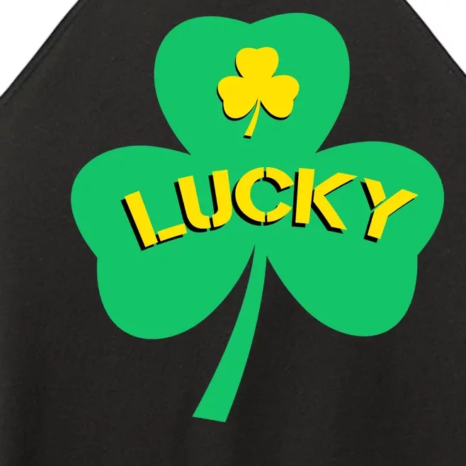 Lucky Shamrock St.Patrick's Day Women’s Perfect Tri Rocker Tank