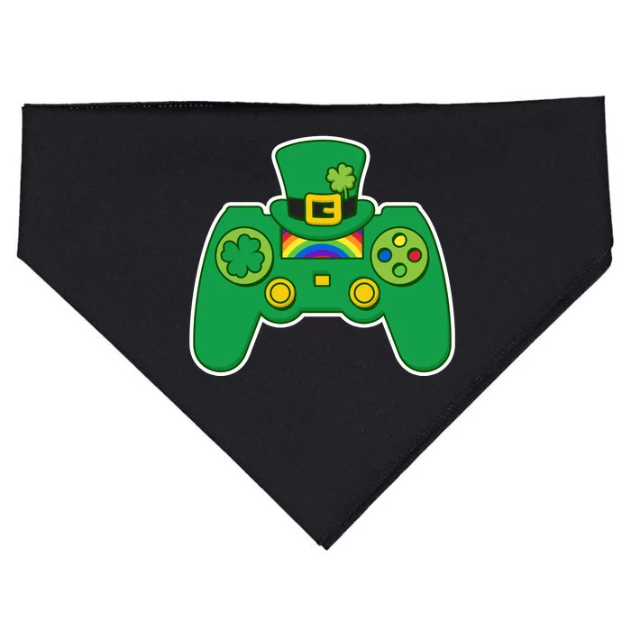 Lucky St Patrick's Day Video Game Controller USA-Made Doggie Bandana