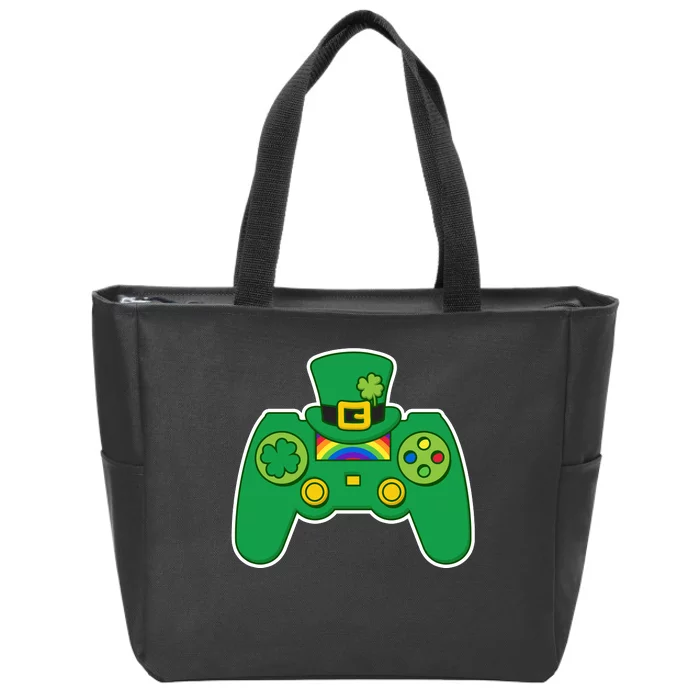 Lucky St Patrick's Day Video Game Controller Zip Tote Bag