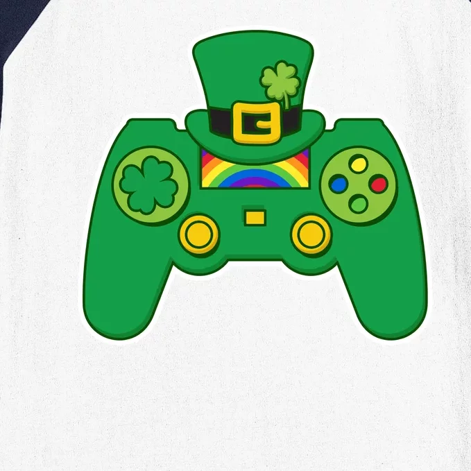 Lucky St Patrick's Day Video Game Controller Baseball Sleeve Shirt