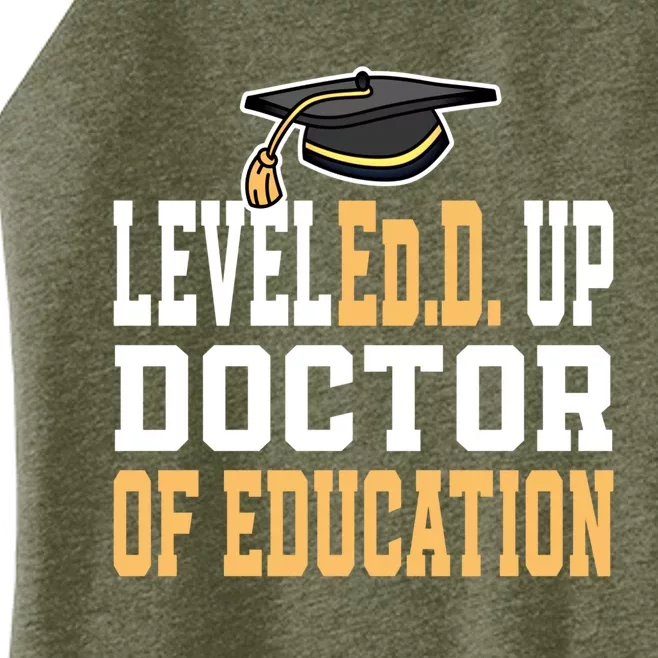 Leveled Up Doctor Of Education Doctoral Degree Gift Women’s Perfect Tri Rocker Tank