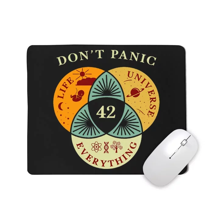 Life Universe Everything 42 Science Fiction Space Lovers Mousepad