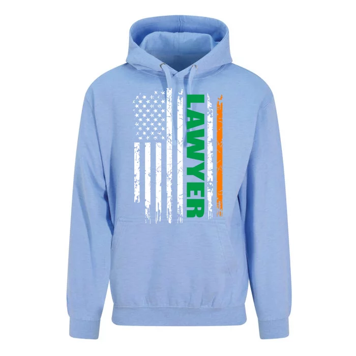 Lawyer Usa Flag Irish St Patrick Day Gift Cool Gift Unisex Surf Hoodie