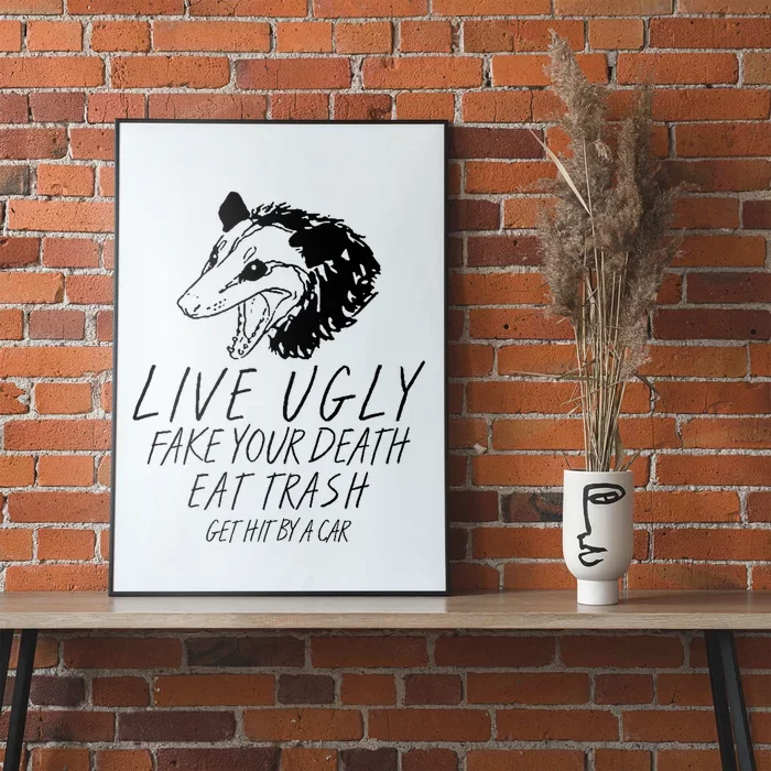 Here for the Trash Talking Funny Possum Design Poster for Sale by  boopsblunt