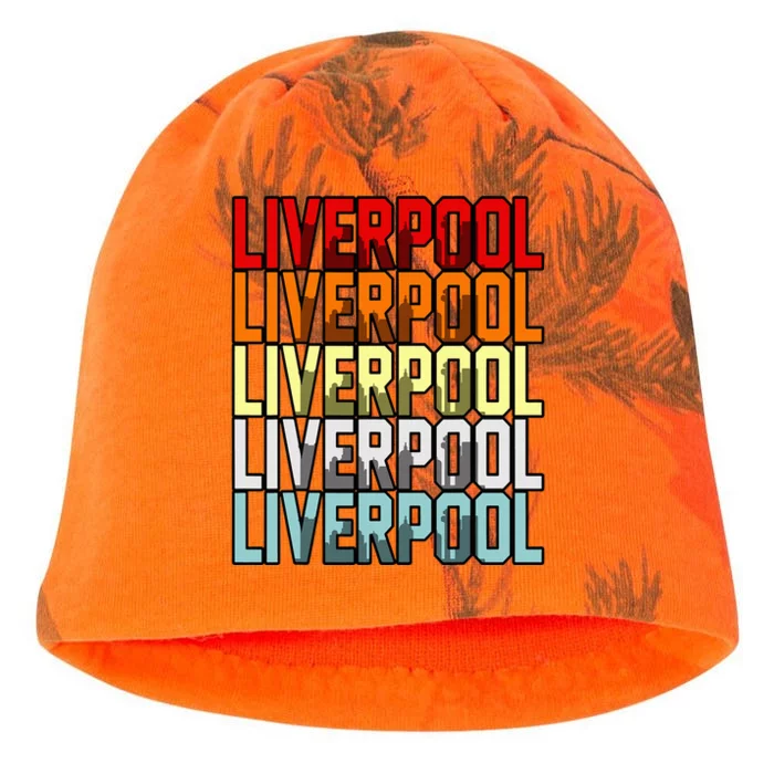 Liverpool Uk Flag Kati - Camo Knit Beanie