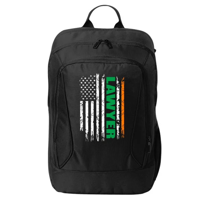 Lawyer Usa Flag Irish St Patrick Day Gift City Backpack