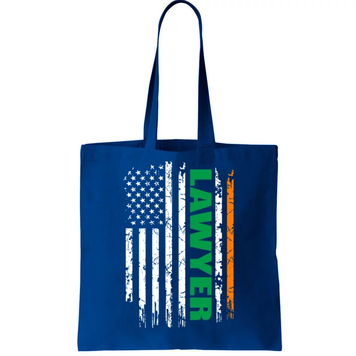 Lawyer Usa Flag Irish St Patrick Day Gift Tote Bag