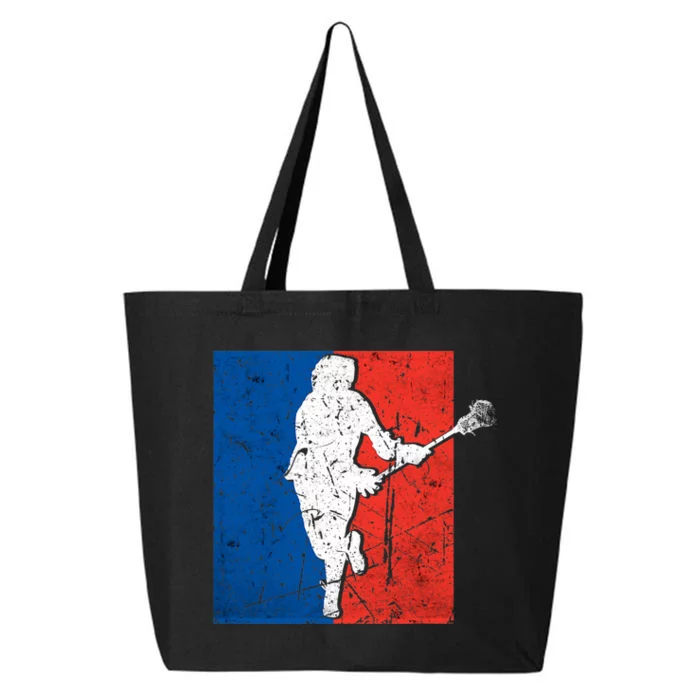 Lacrosse USA Flag Lacrosse Player 25L Jumbo Tote