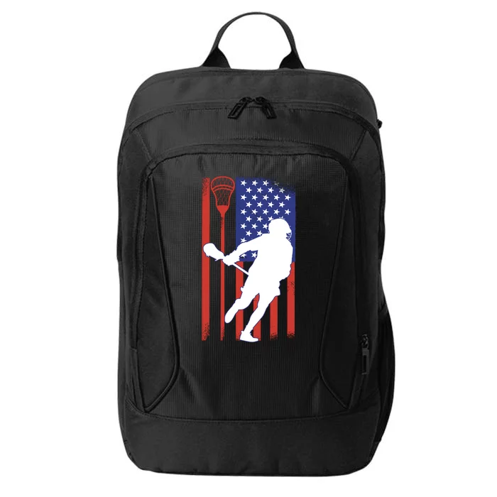 Lacrosse USA Flag City Backpack