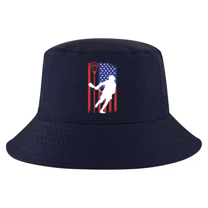 Lacrosse USA Flag Cool Comfort Performance Bucket Hat