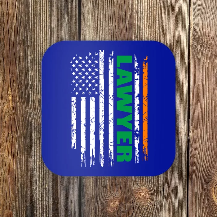 Lawyer Usa Flag Irish St Patrick Day Gift Meaningful Gift Coaster