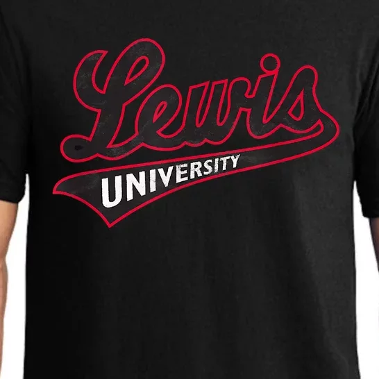 Lewis University Flyers Distressed Primary Pajama Set