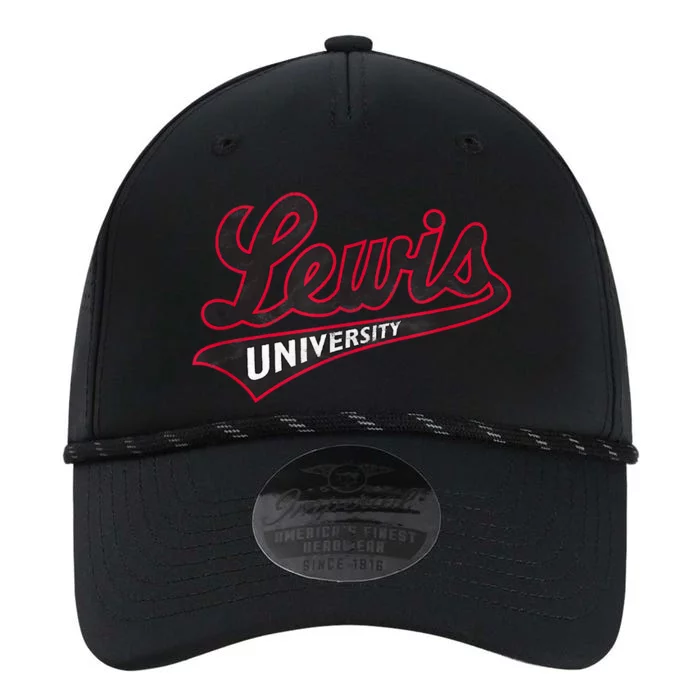 Lewis University Flyers Distressed Primary Performance The Dyno Cap