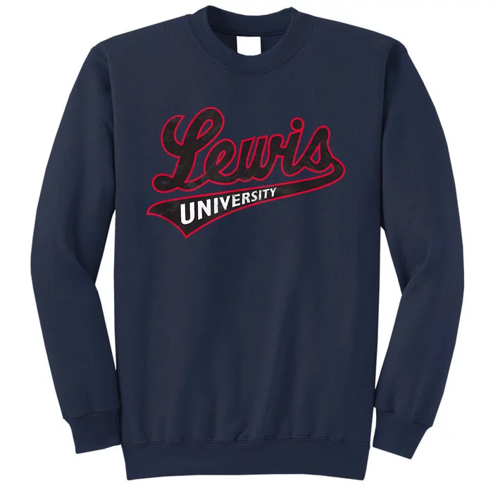 Lewis University Flyers Distressed Primary Sweatshirt