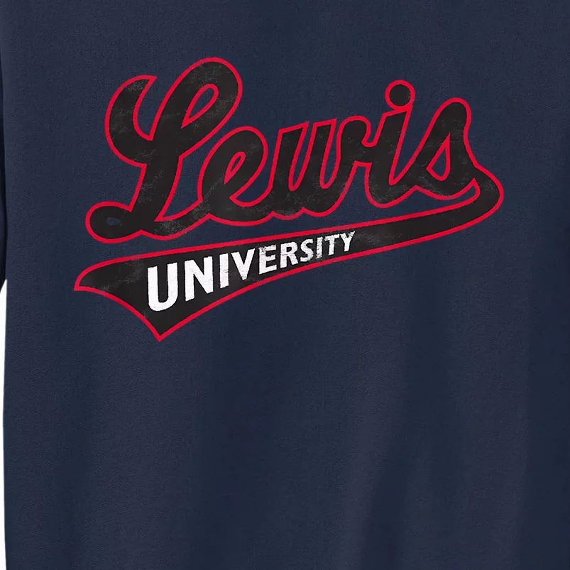 Lewis University Flyers Distressed Primary Tall Sweatshirt