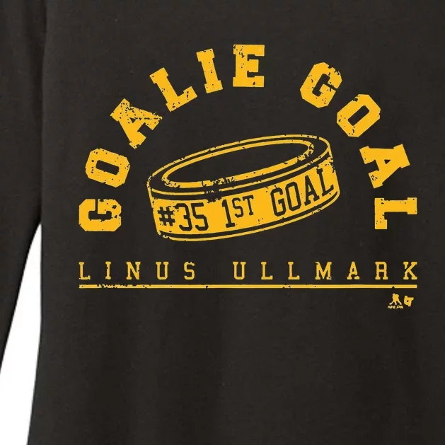 Linus Ullmark Goalie Goal Boston Hockey Womens CVC Long Sleeve Shirt