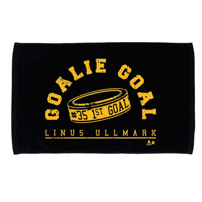 Linus Ullmark Goalie Goal Boston Hockey Microfiber Hand Towel