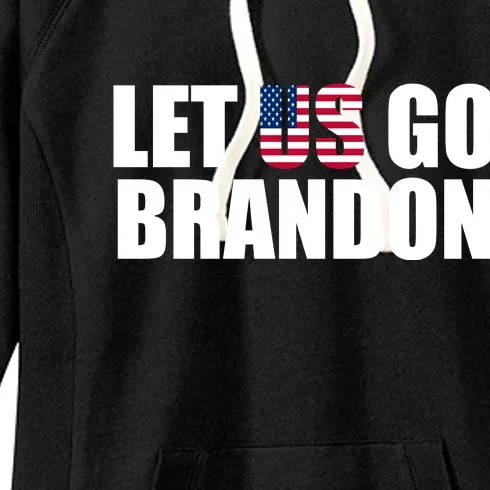 Let Us Go Brandon, Funny Anti Biden Chant Let's Go Brandon Women's Fleece Hoodie