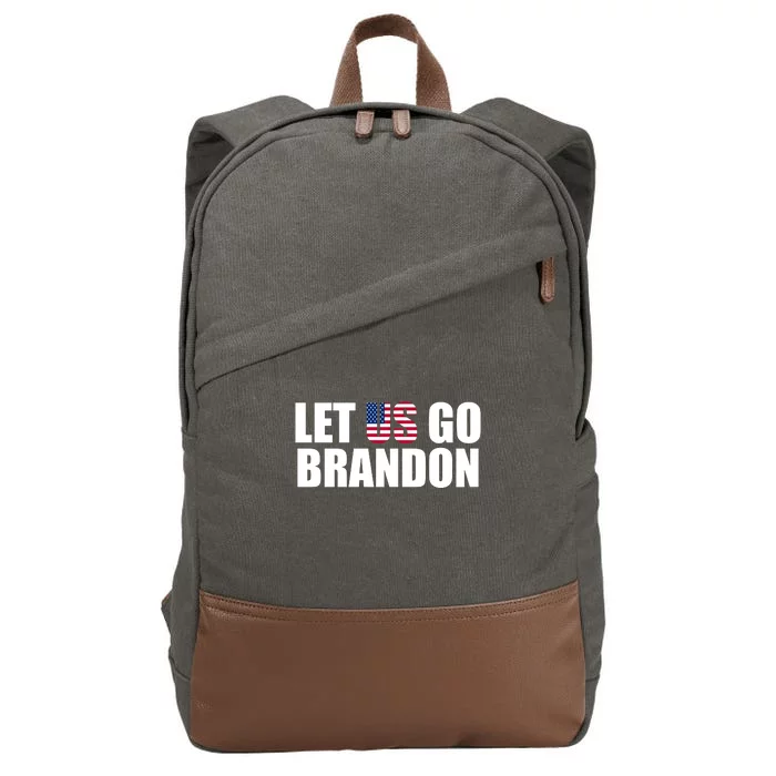 Let Us Go Brandon, Funny Anti Biden Chant Let's Go Brandon Cotton Canvas Backpack