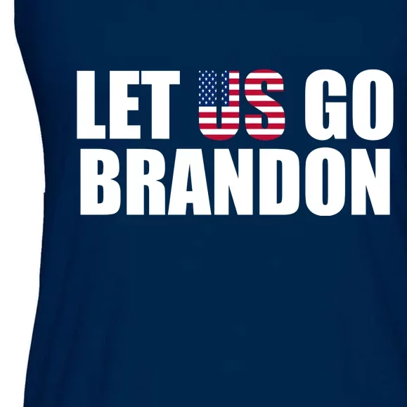 Let Us Go Brandon, Funny Anti Biden Chant Let's Go Brandon Ladies Essential Flowy Tank