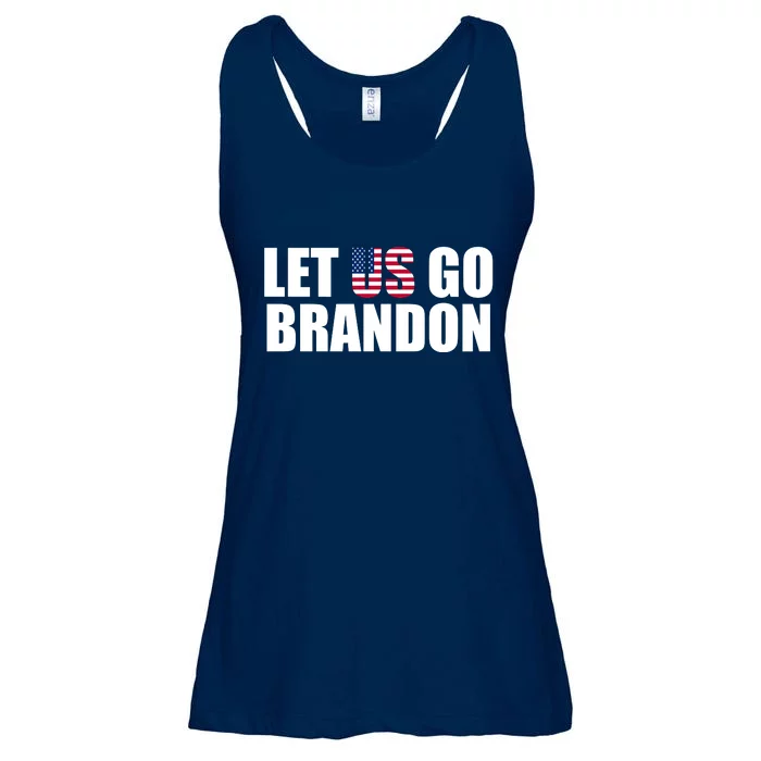 Let Us Go Brandon, Funny Anti Biden Chant Let's Go Brandon Ladies Essential Flowy Tank