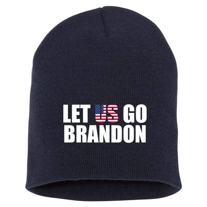 Let Us Go Brandon, Funny Anti Biden Chant Let's Go Brandon Short Acrylic Beanie