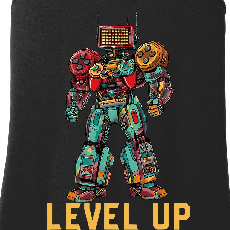 Level Up Gamer Robot Game Controller Ladies Essential Tank