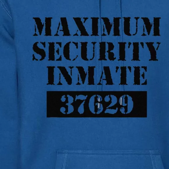 Locked Up Inmate Costume Halloween Jail Prisoner Outfits Premium Hoodie