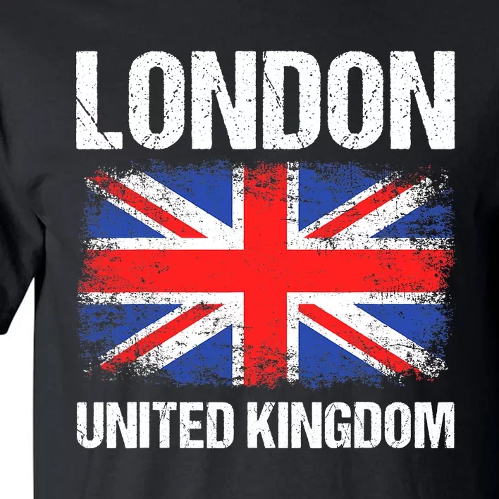 London United Kingdom UK Union Jack England Tall T-Shirt