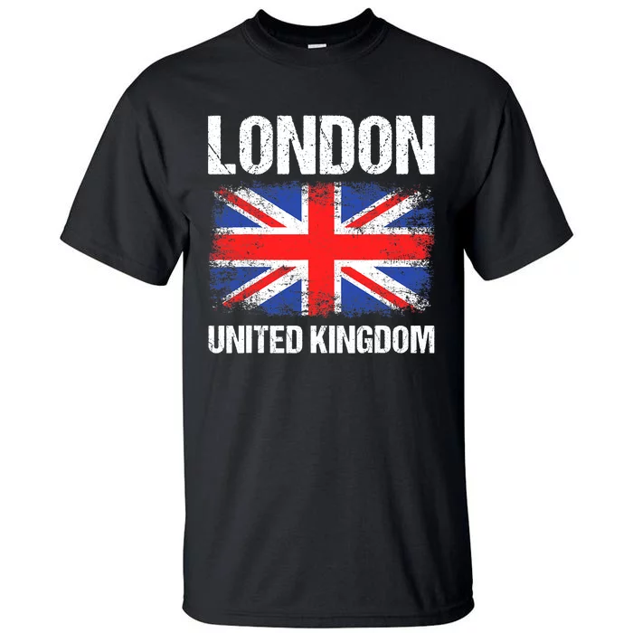 London United Kingdom UK Union Jack England Tall T-Shirt