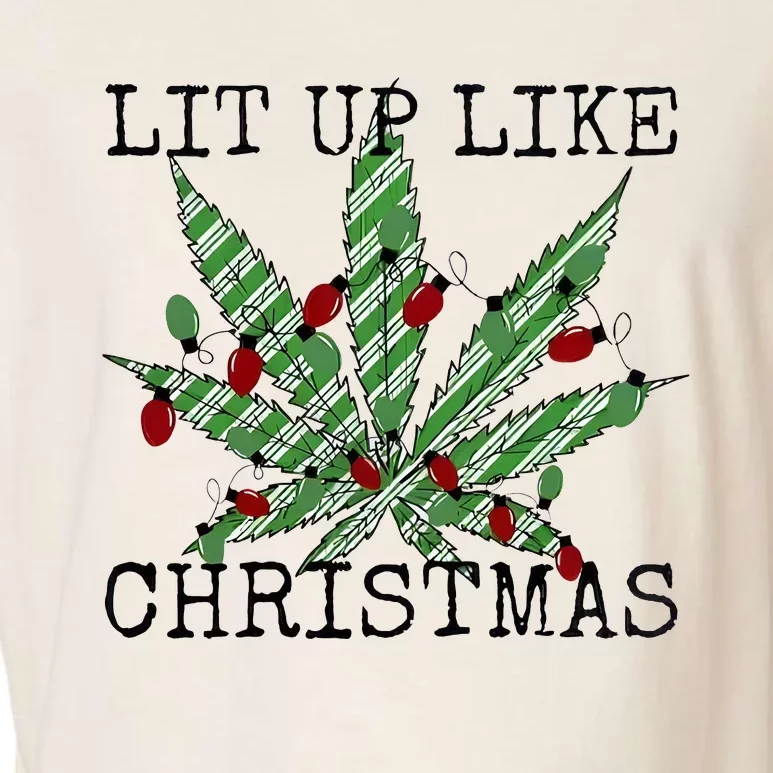 Lit Up Like Christmas Garment-Dyed Women's Muscle Tee